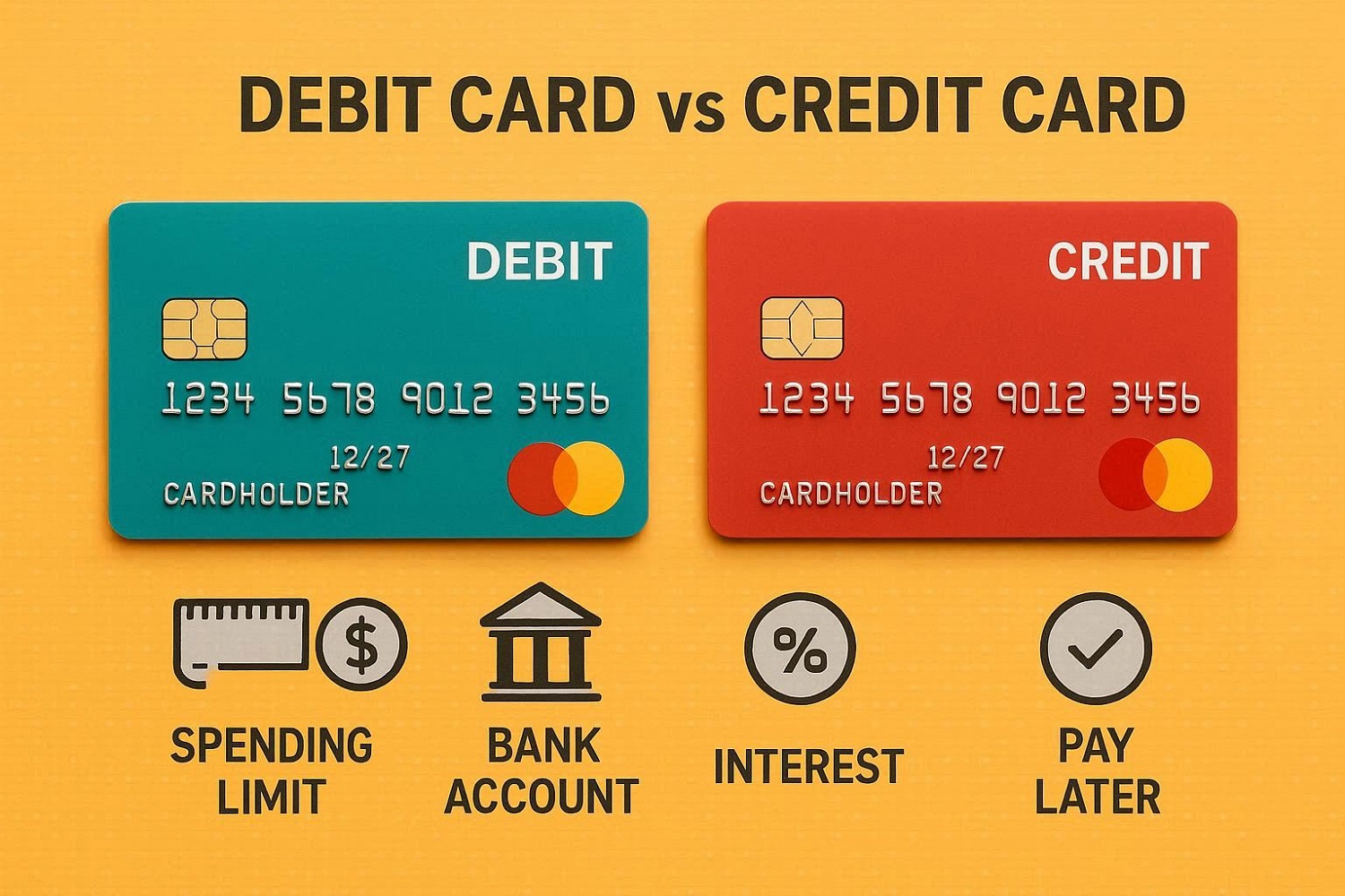 Difference Between Debit Cards and Credit Cards