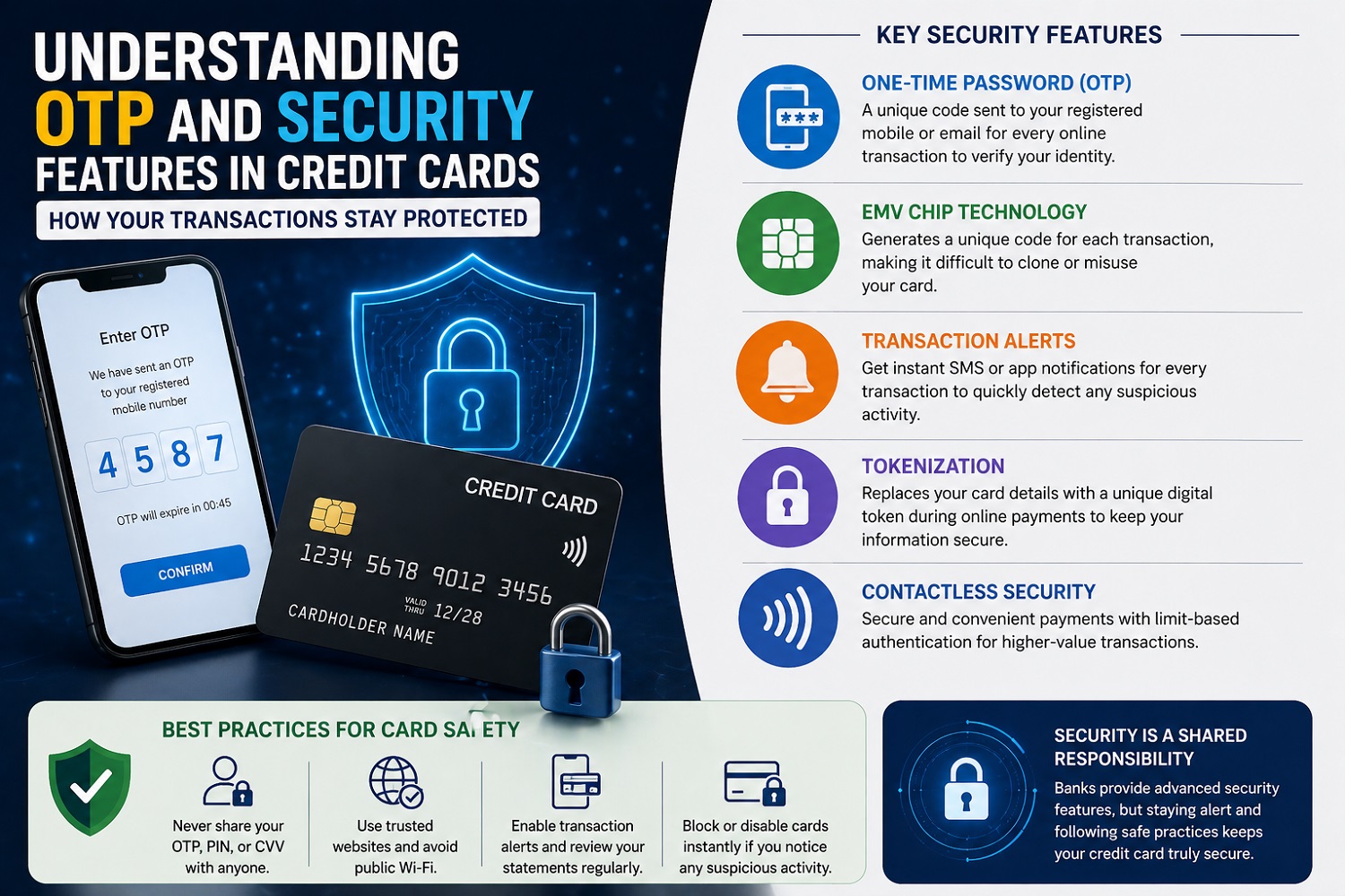 OTP and Security Features in Credit Cards