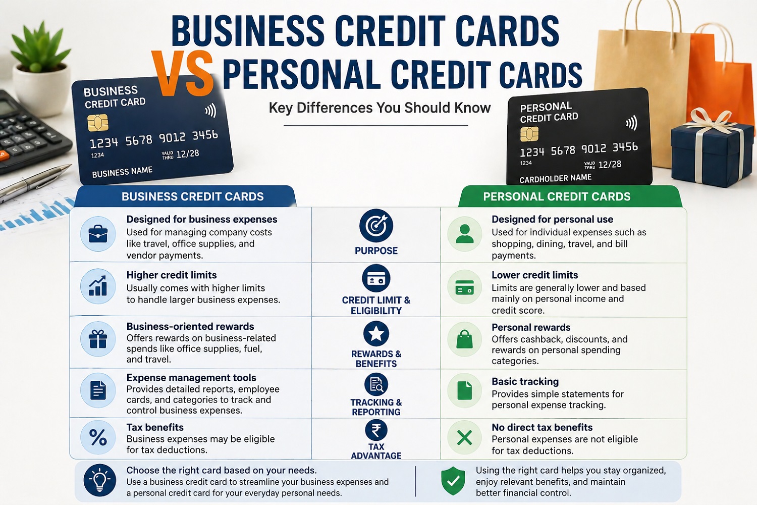 business credit cards vs. personal credit cards